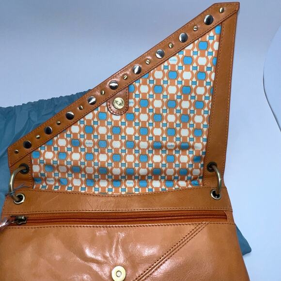HOBO The Original Zander Tangerine, Leather Shoulder Bag NWT - Picture 5 of 12